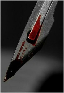 I love this image. The scalpel as a pen speaks so loudly.